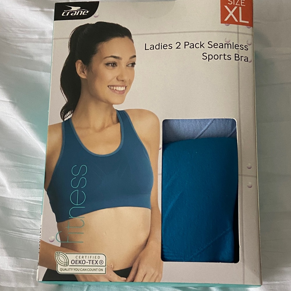 Crane Women's 2 pack Seamless Sports Bra